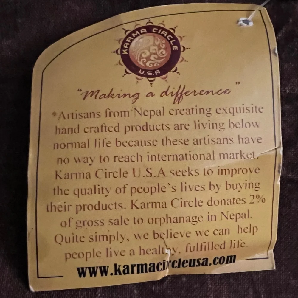 - Karma Circle Boho Monkey Distressed Crossbody Bag! NEW!